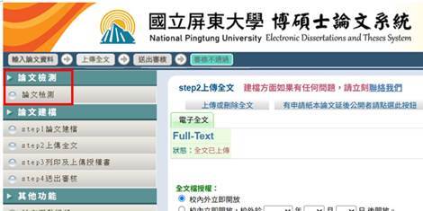 檢測系統入口
